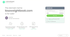 Desktop Screenshot of loseweightbook.com