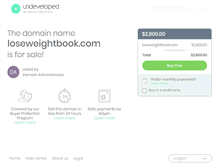 Tablet Screenshot of loseweightbook.com